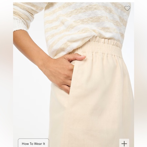 NWT J Crew linen skirt - Picture 3 of 14